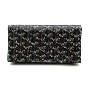 Goyard bifold long wallet canvas black